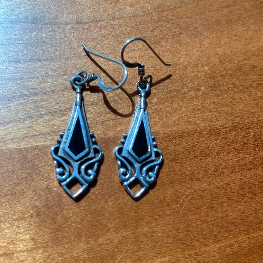Sterling silver earrings.